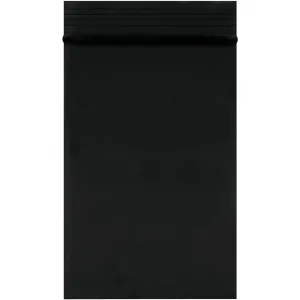 2 x 3" - 2 Mil Black Reclosable Poly Bags
