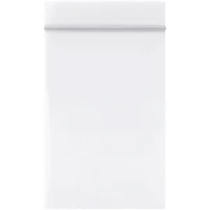 2 x 3" - 2 Mil White Reclosable Poly Bags