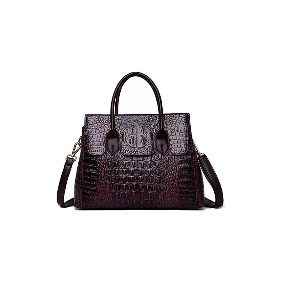 AlliChic Luxe Zipper Totes Handbag