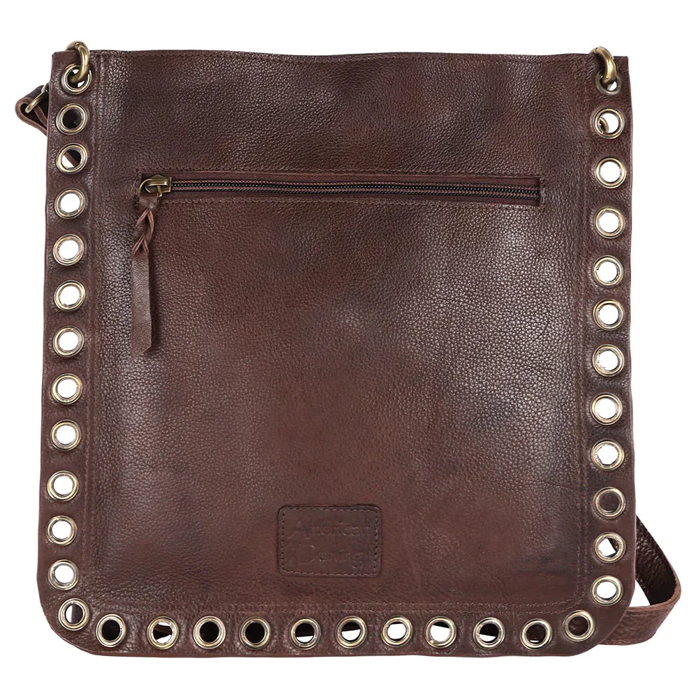 American Darling Leather Crossbody Handbag Turquoise Stone ADBGM353