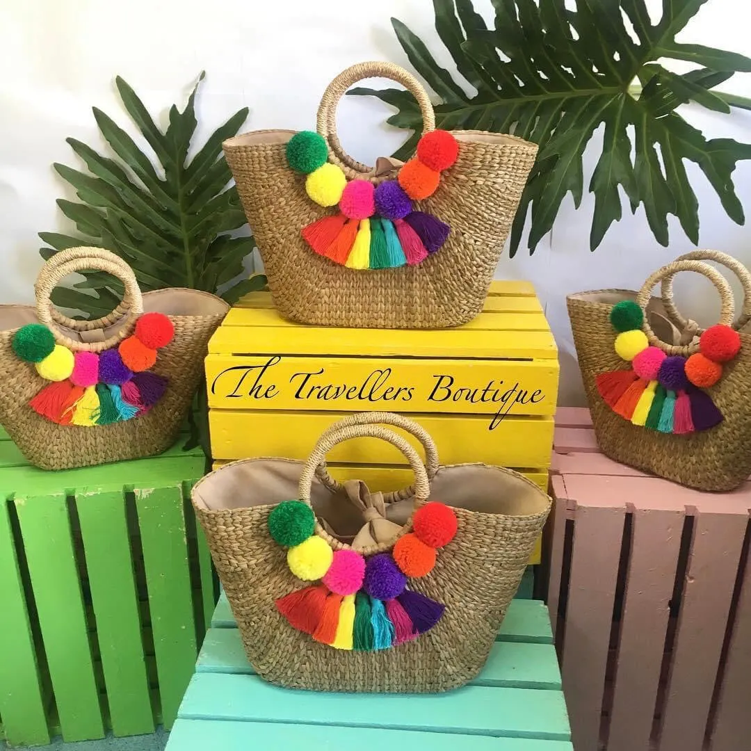 Bangkuang Basket with Pompoms