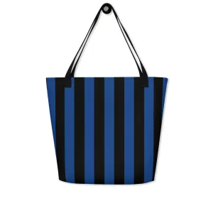 Bethany Large Shopper Tote Bag in Nevermore Stripe | Pinup Couture Relaxed