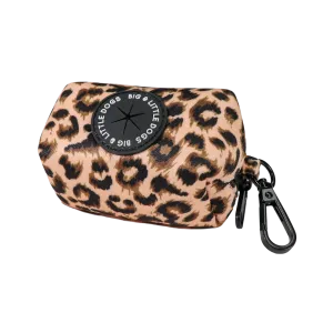 Big & Little Dogs Poop Bag Holder: Luxurious Leopard