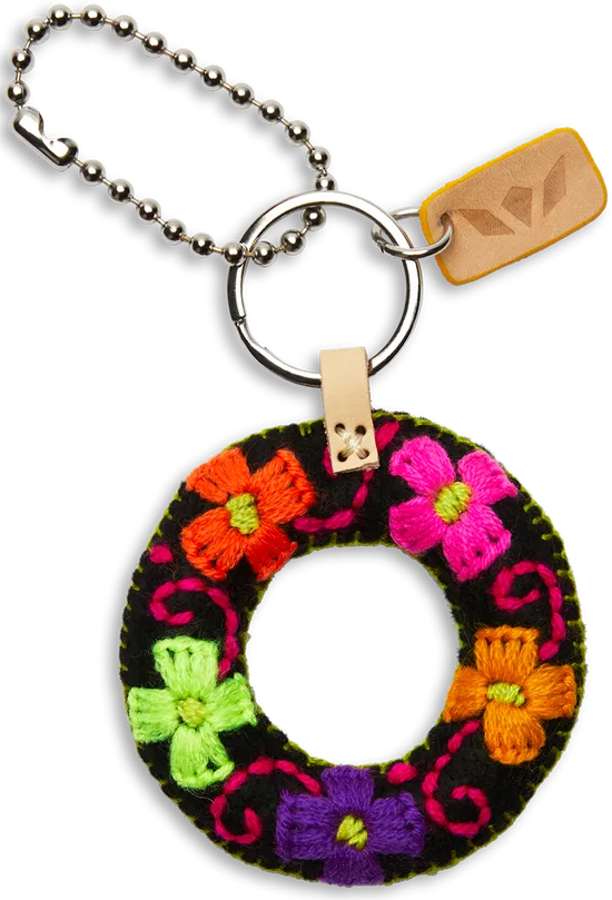BLACK FELT ALPHABET CHARMS