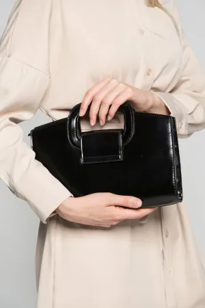 Black Statement Frame Bag