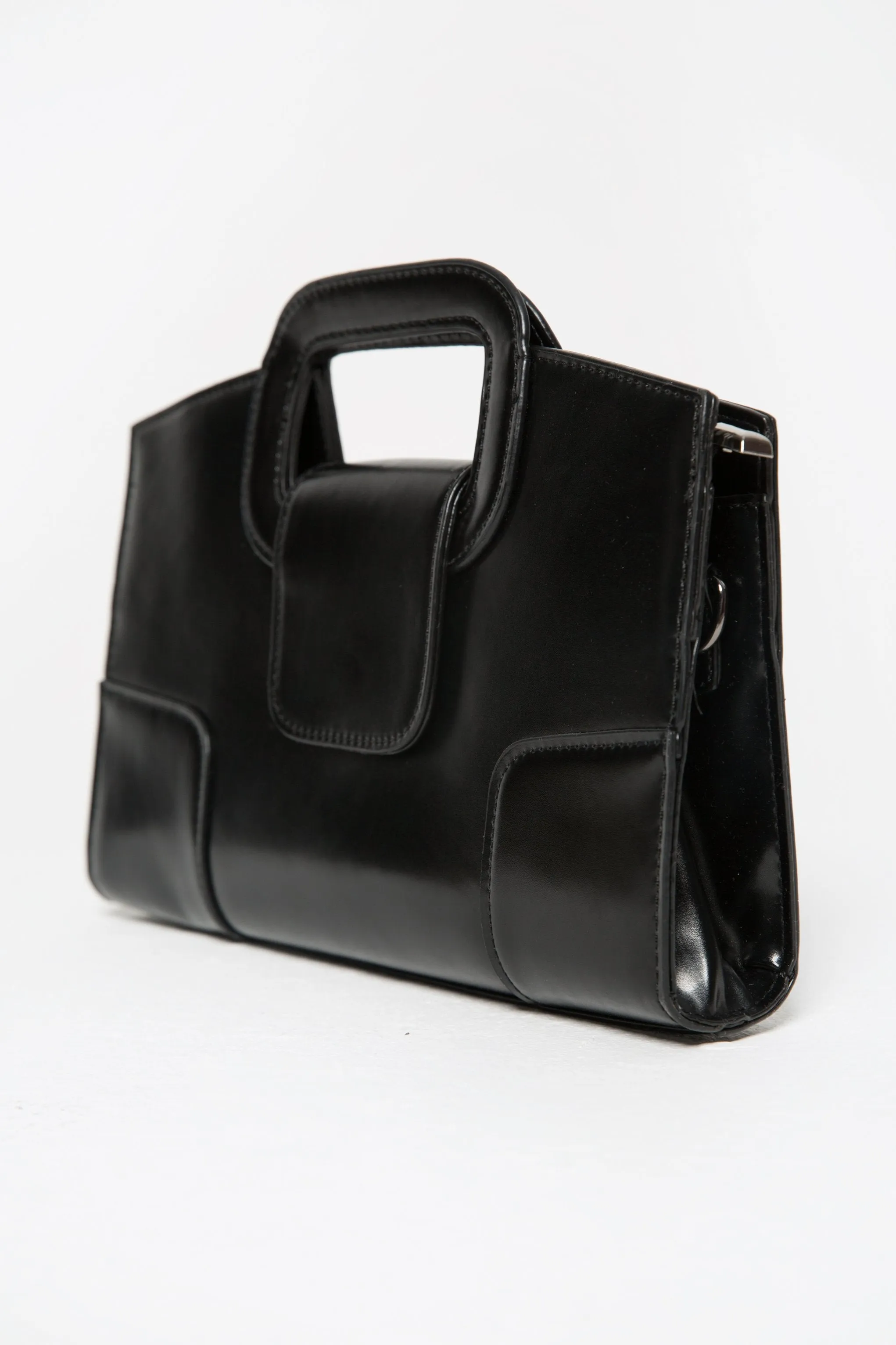 Black Statement Frame Bag