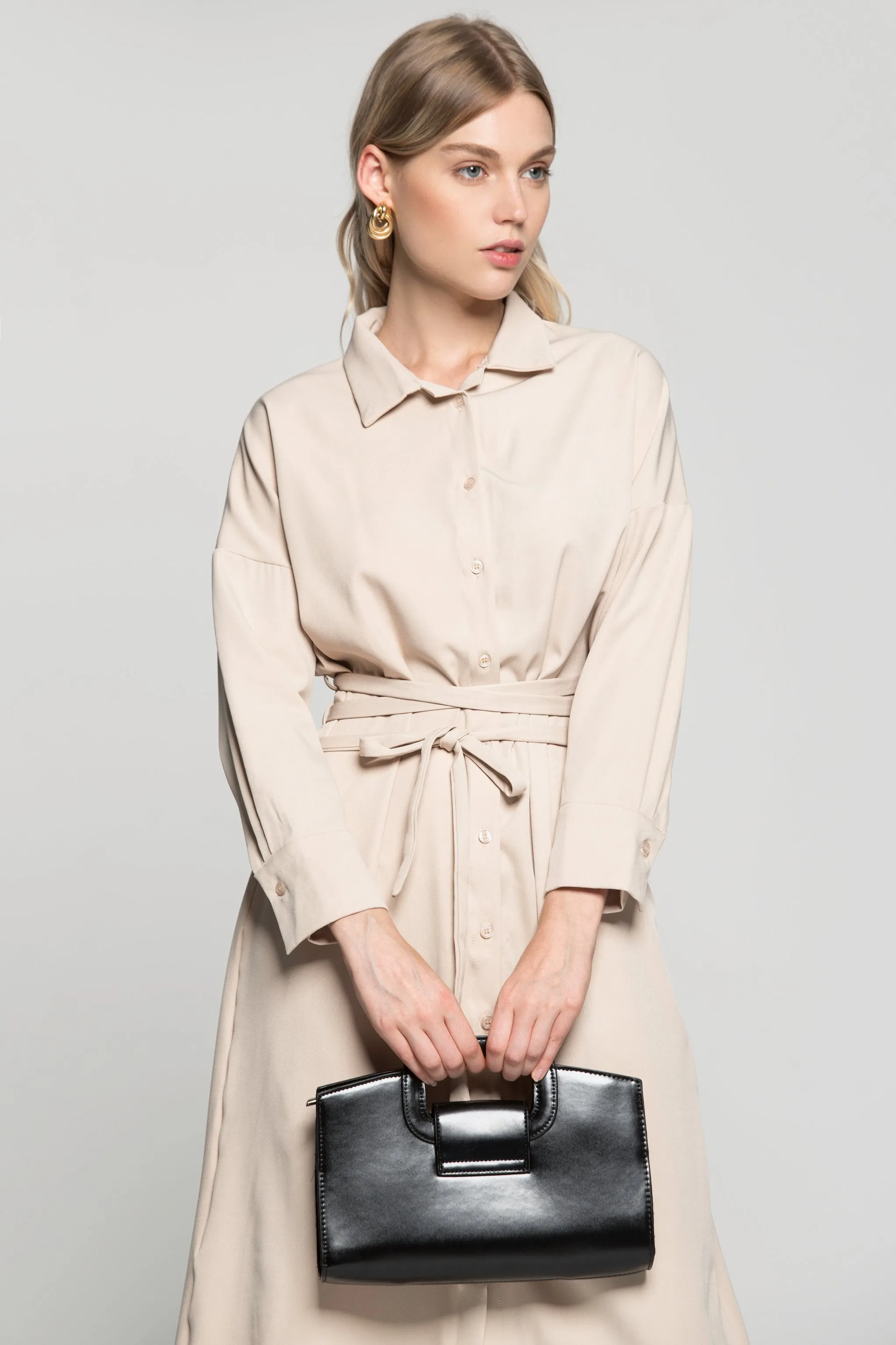 Black Statement Frame Bag