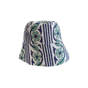 Bobbie Hat in Sunset Floral Stripe