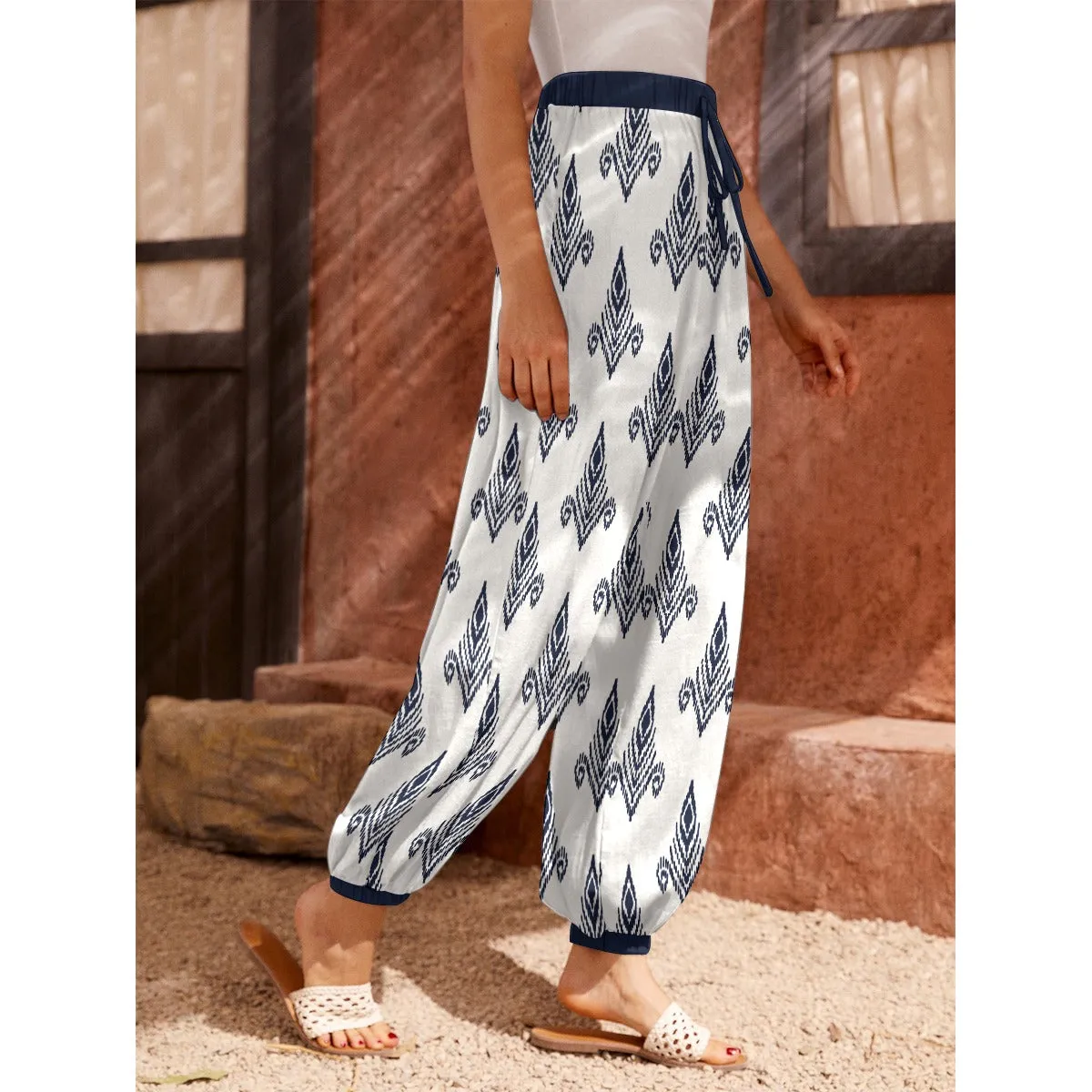 Bohemian Royal Printed Women's Harem Carrot Pants