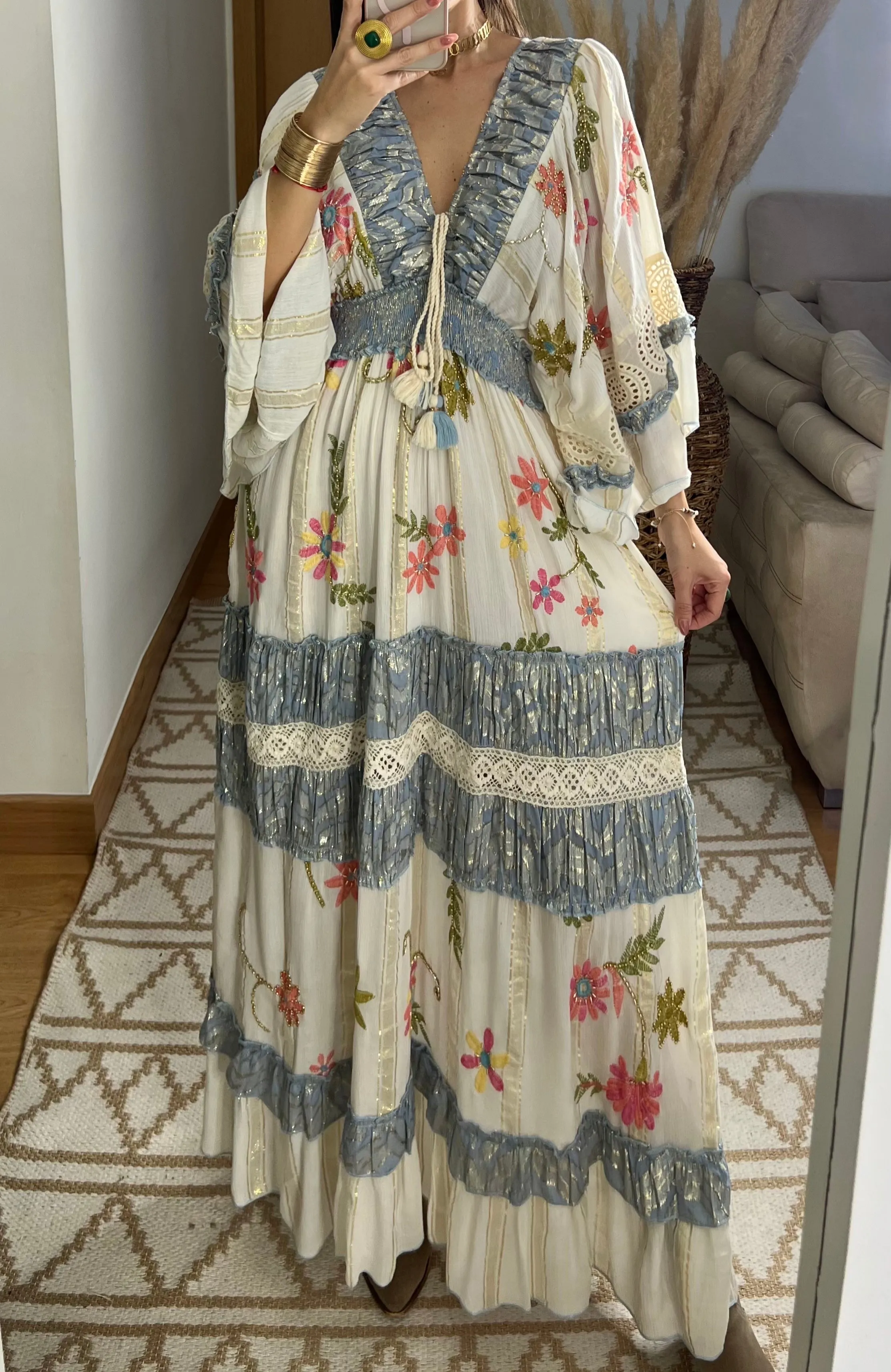 Boho Chic Maxi Dress  Romantic & Elegant