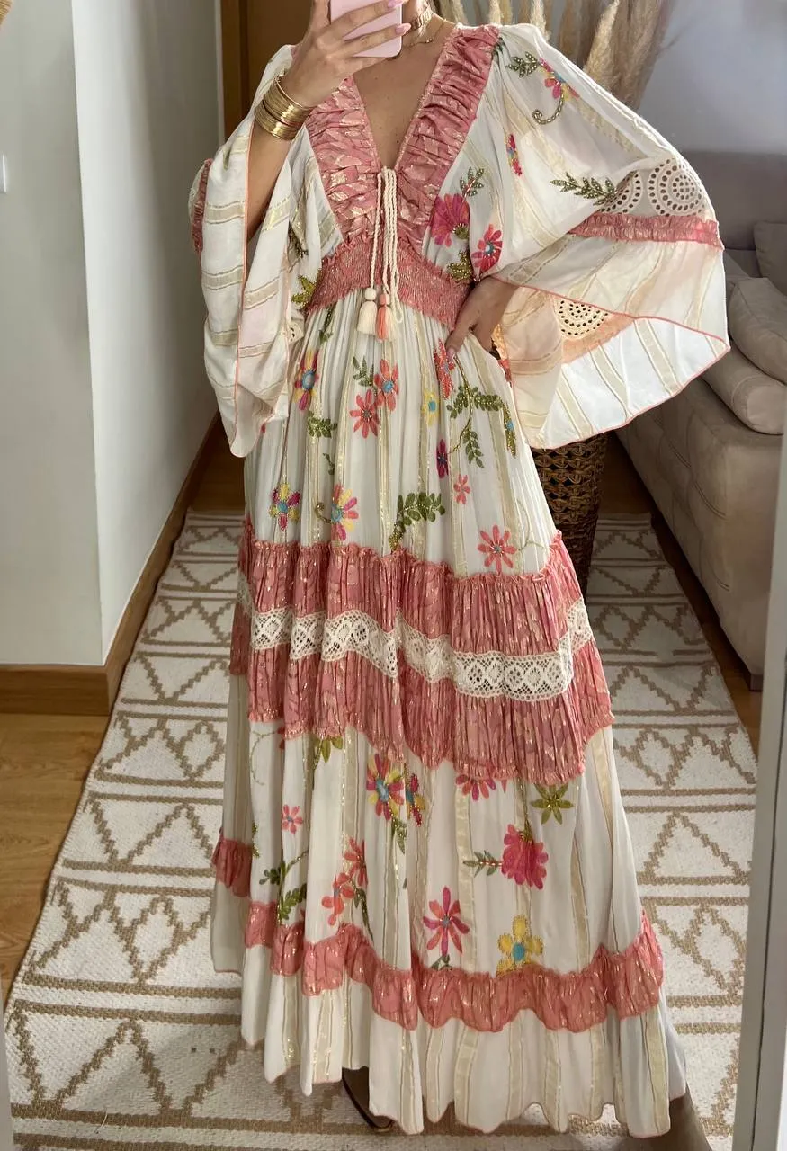 Boho Chic Maxi Dress  Romantic & Elegant