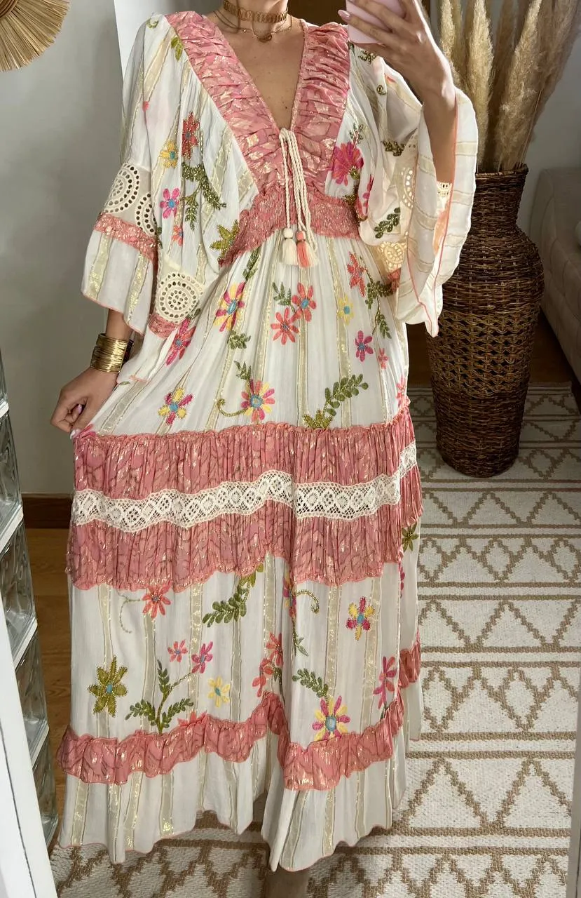 Boho Chic Maxi Dress  Romantic & Elegant