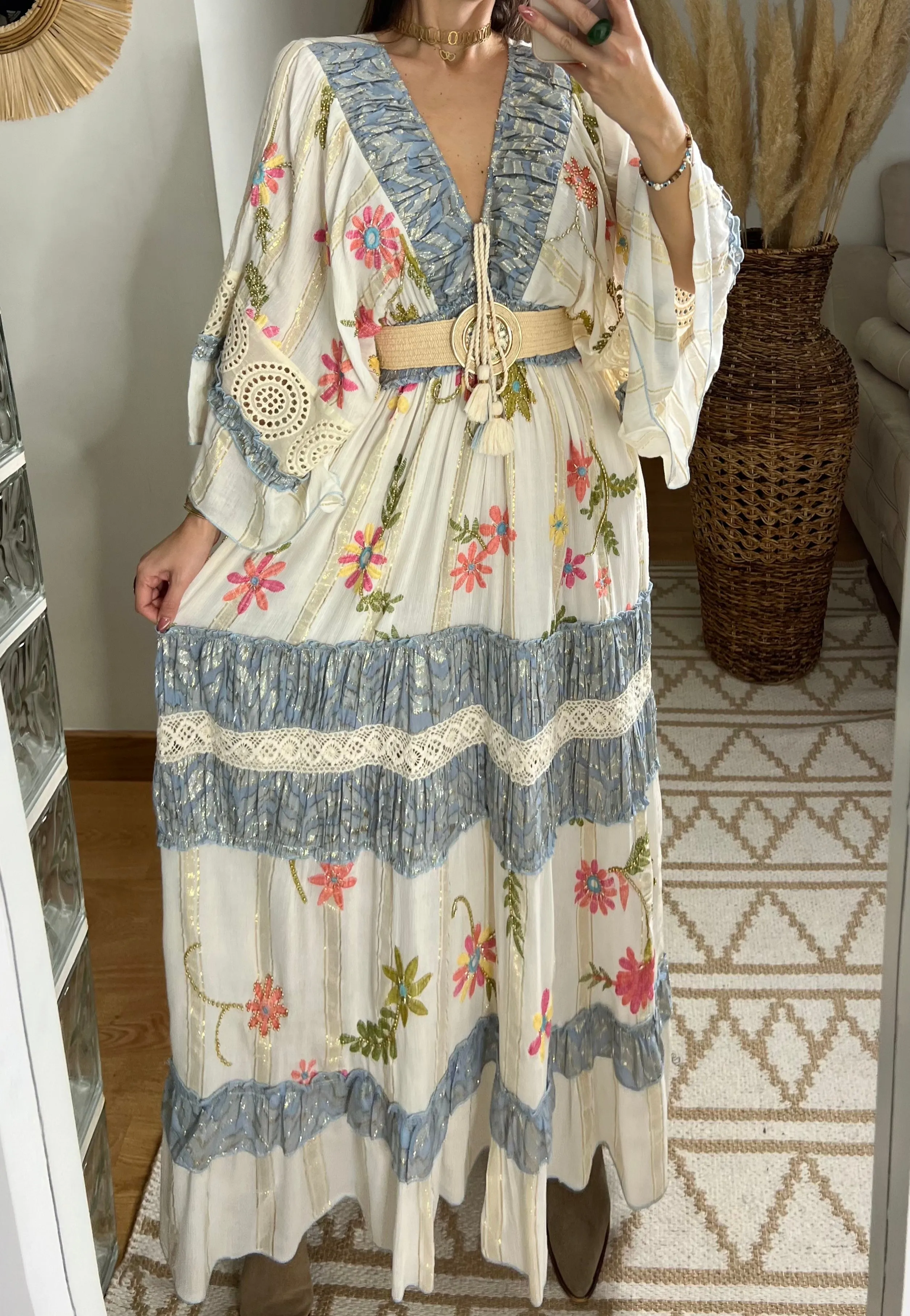 Boho Chic Maxi Dress  Romantic & Elegant