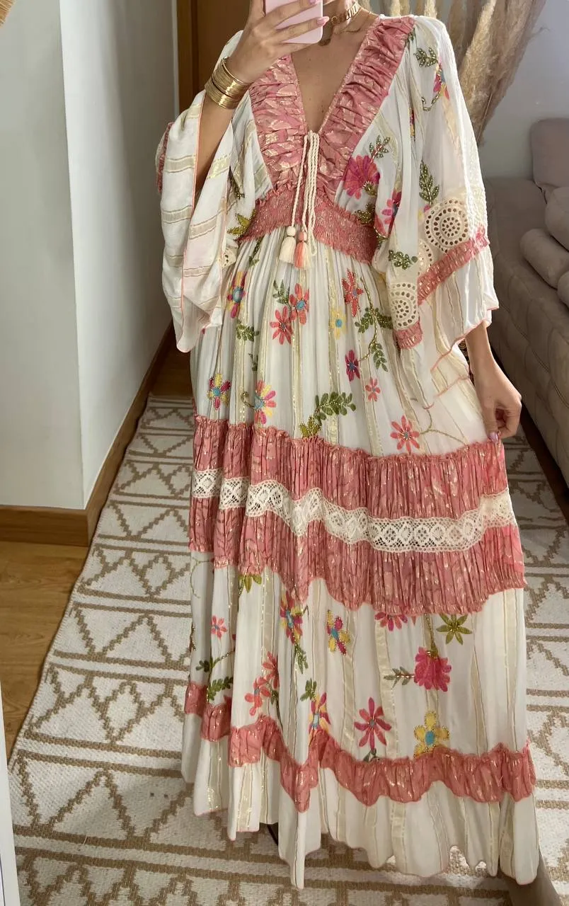 Boho Chic Maxi Dress  Romantic & Elegant