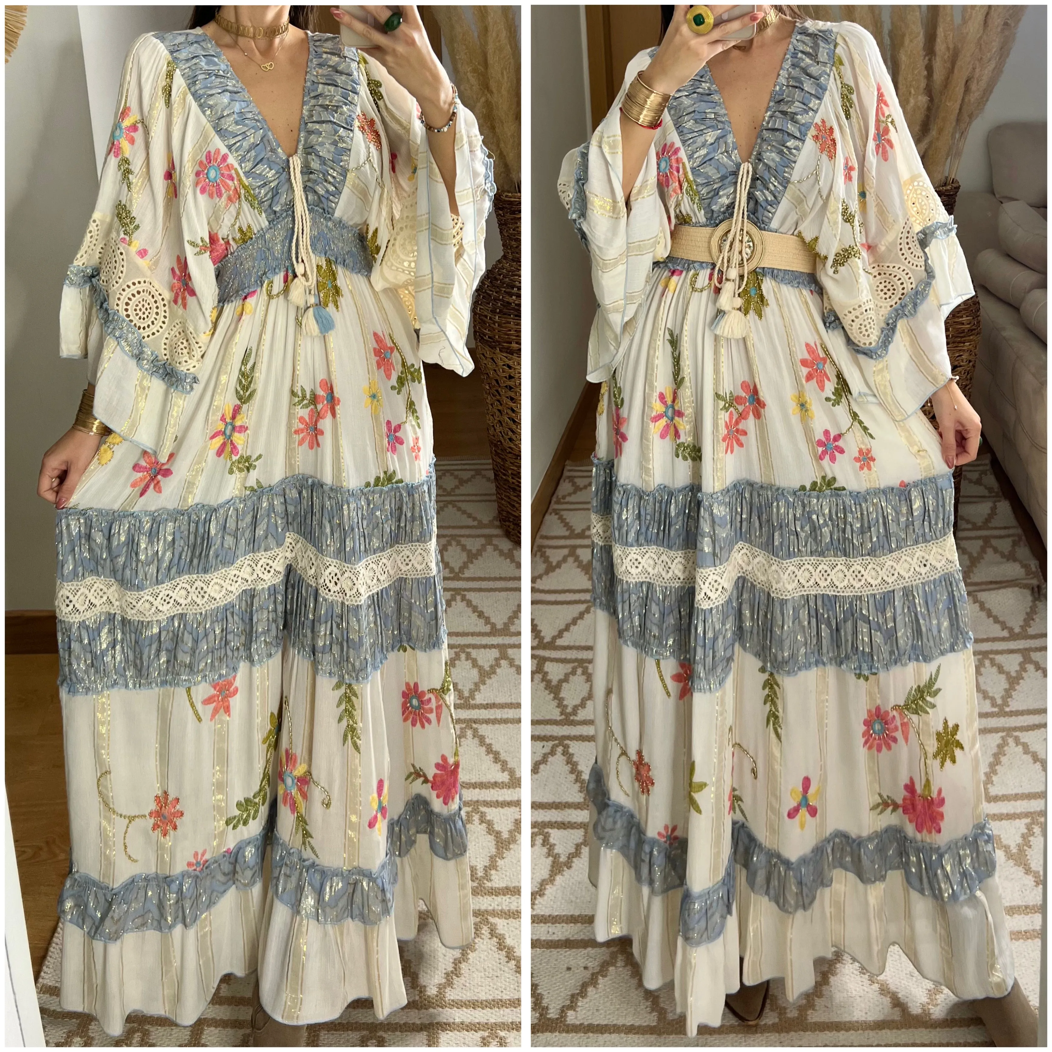 Boho Chic Maxi Dress  Romantic & Elegant