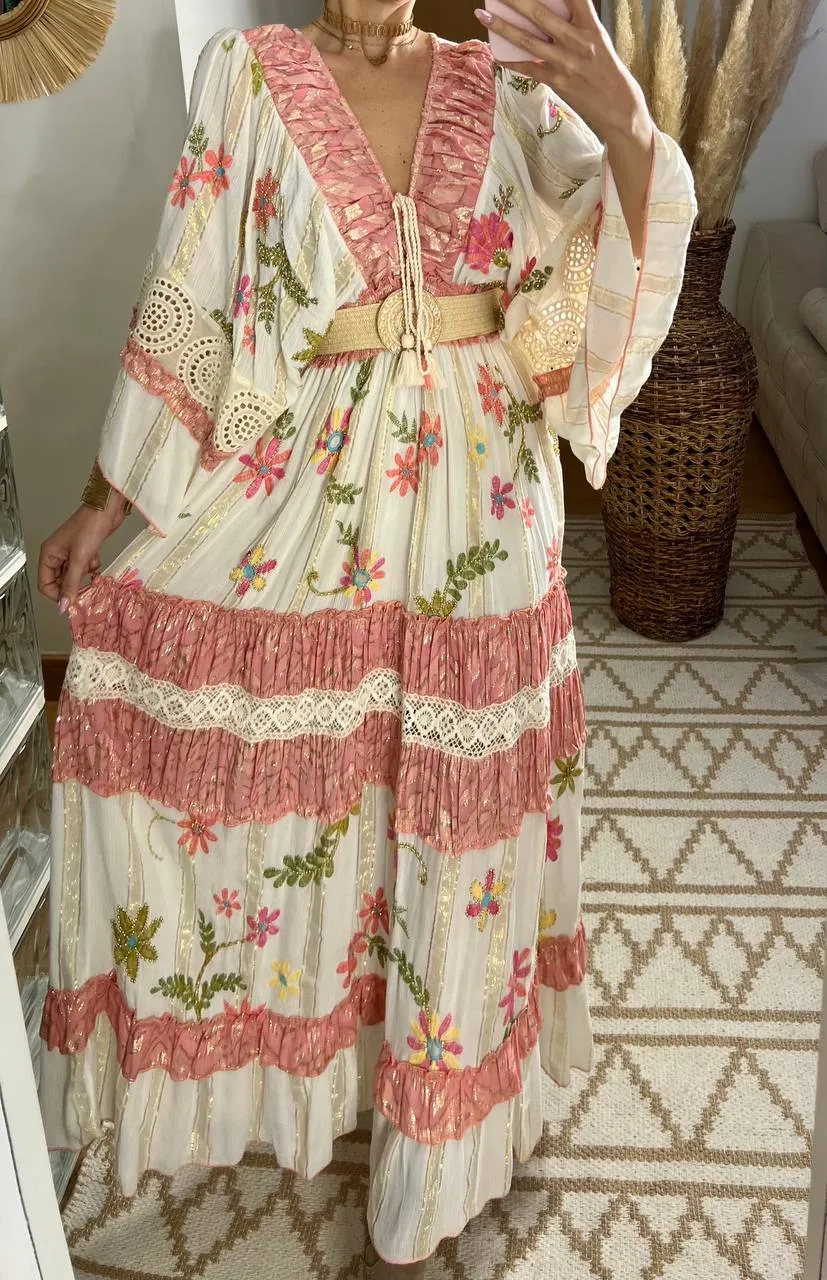 Boho Chic Maxi Dress  Romantic & Elegant