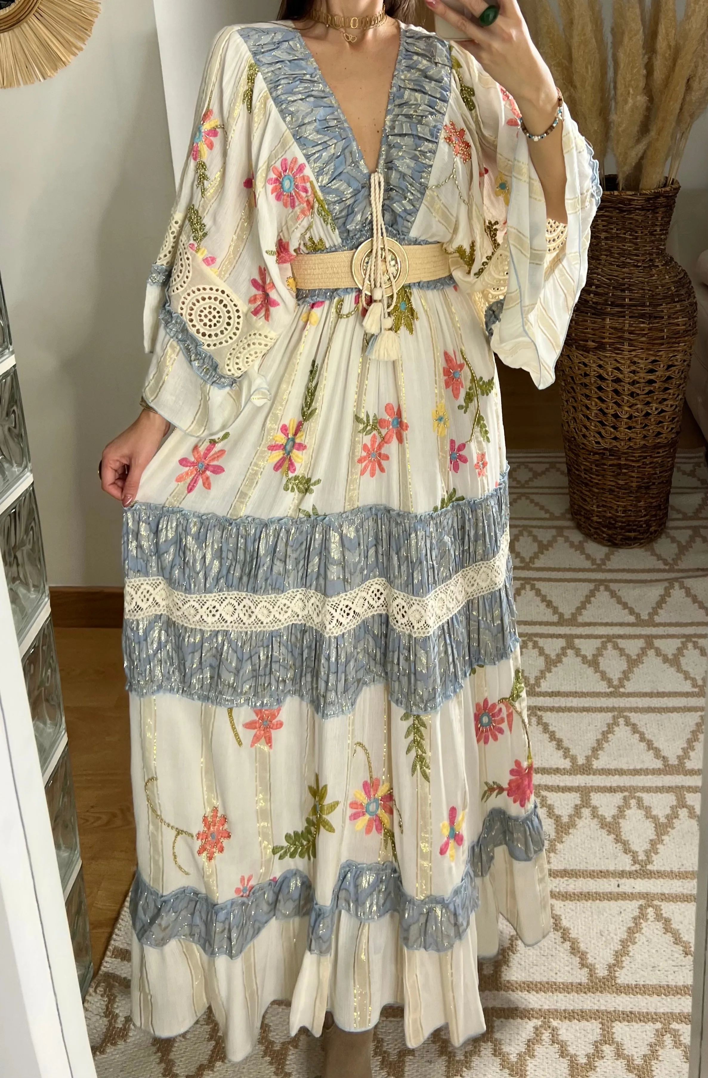 Boho Chic Maxi Dress  Romantic & Elegant