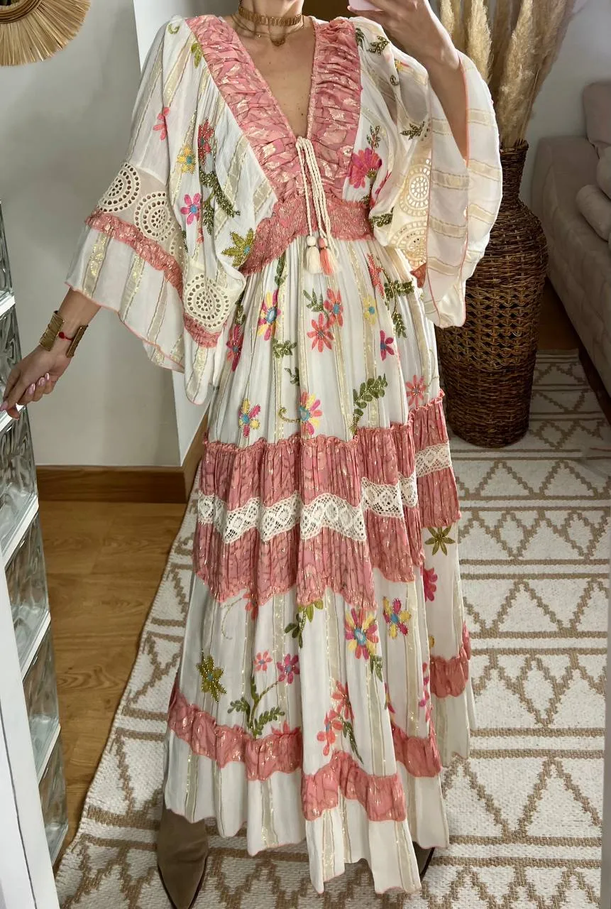 Boho Chic Maxi Dress  Romantic & Elegant