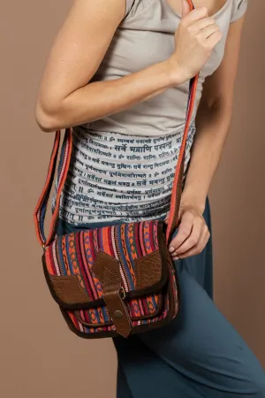 Buffalo Leather & Cotton Bag - Coray