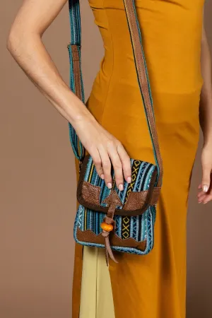 Buffalo Leather & Cotton Bag - La Rochelle