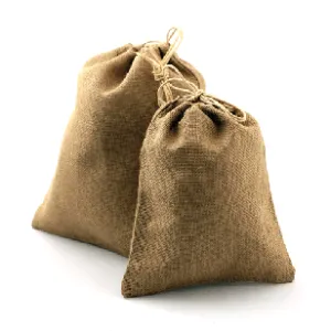 Burlap Bags With Drawstring 10" x 14"