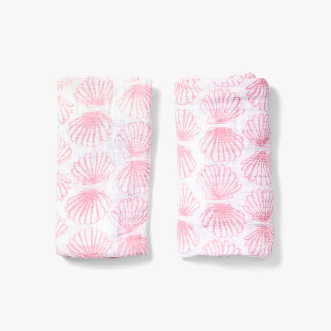 Burp Cloth Set Scallop, Lilac
