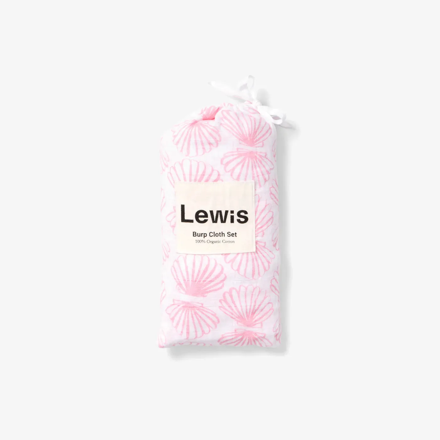 Burp Cloth Set Scallop, Lilac