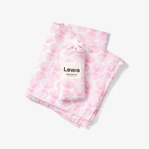 Burp Cloth Set Scallop, Lilac