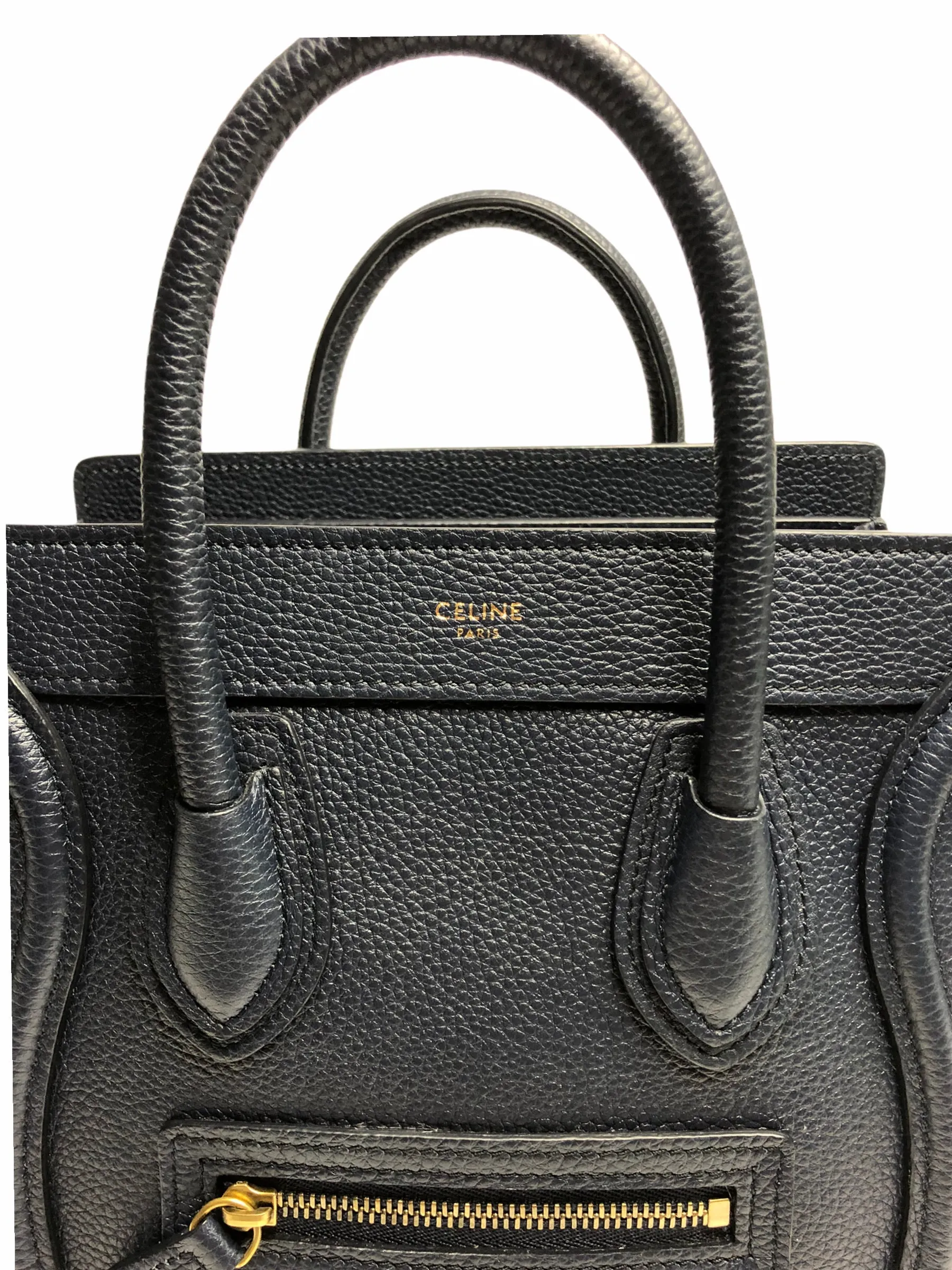 Celine Navy Leather Nano Luggage Crossbody - As Seen on Instagram 29/10/2020