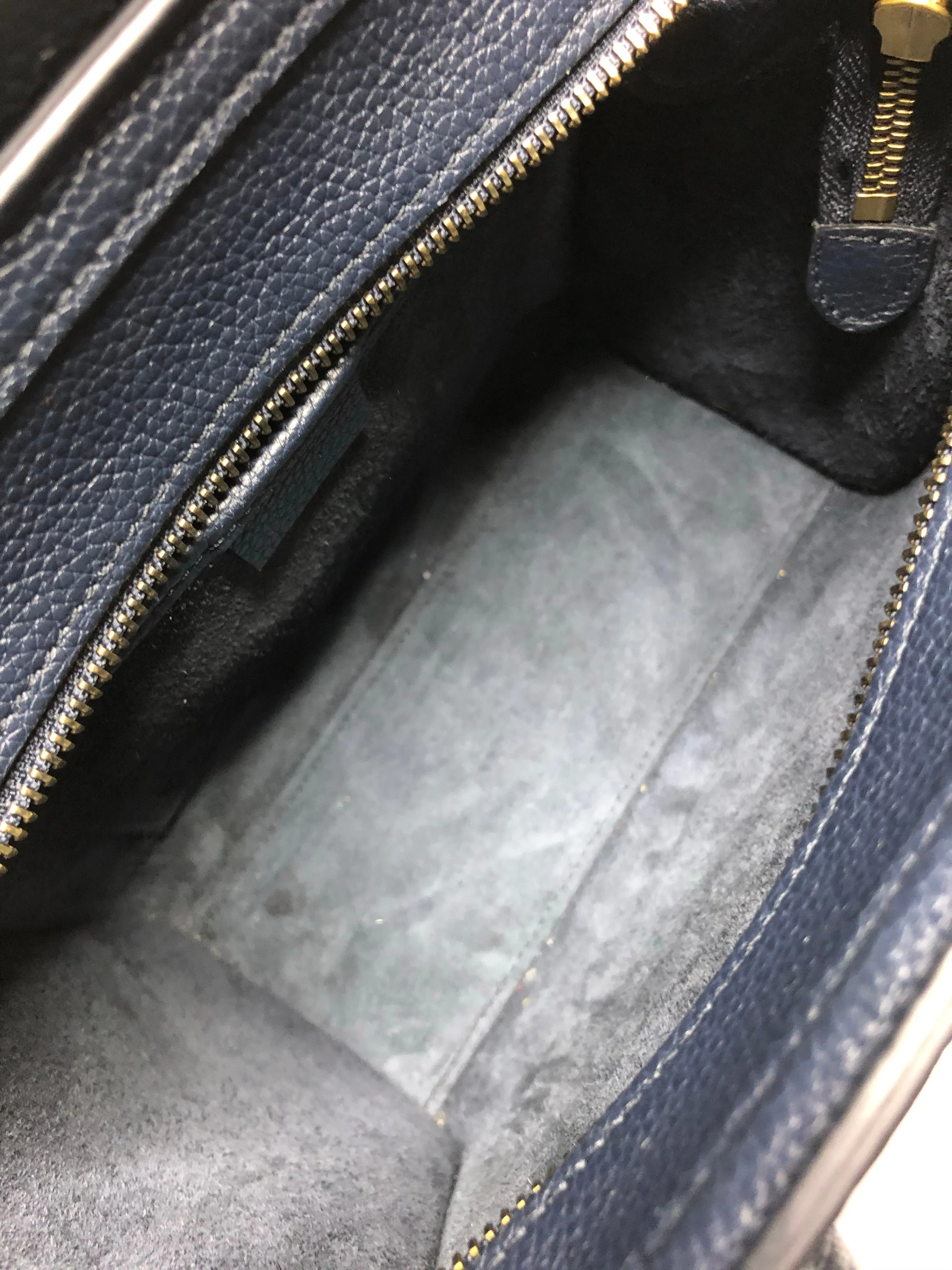 Celine Navy Leather Nano Luggage Crossbody - As Seen on Instagram 29/10/2020