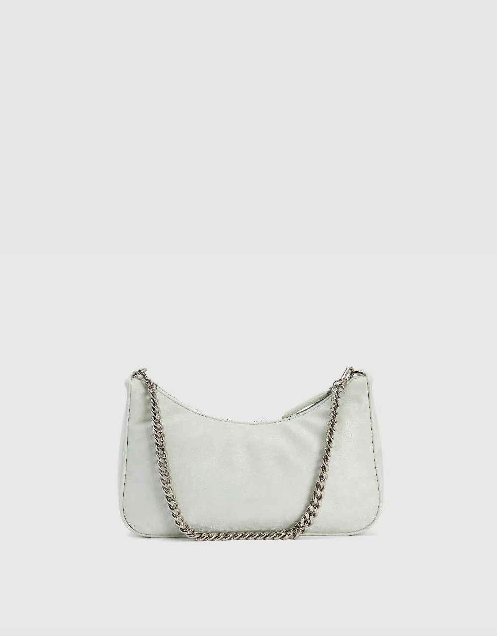 Chained Vegan Leather Shoulder Bag