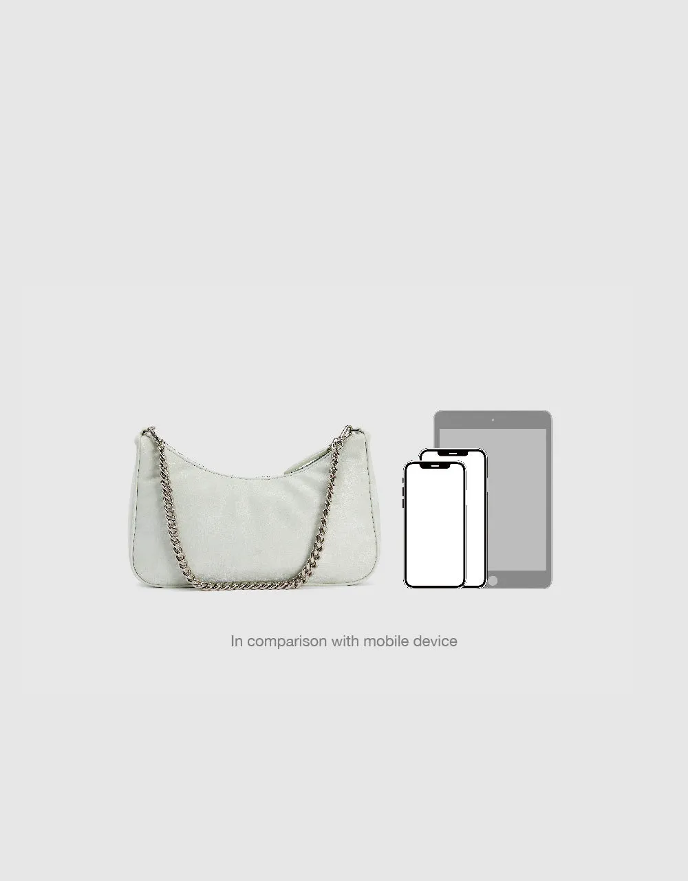 Chained Vegan Leather Shoulder Bag