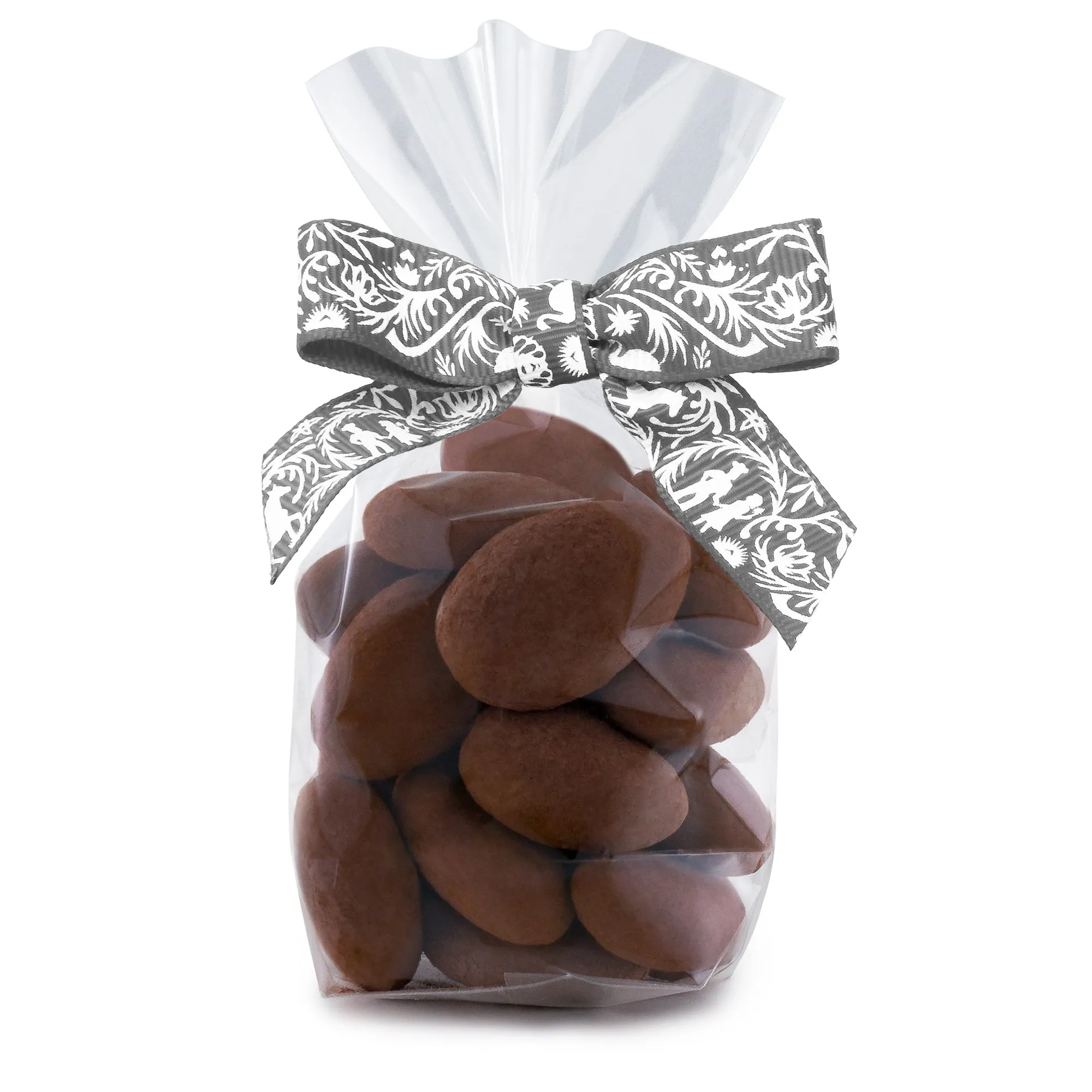 Chocolate Almonds - Favor bags with ribbon