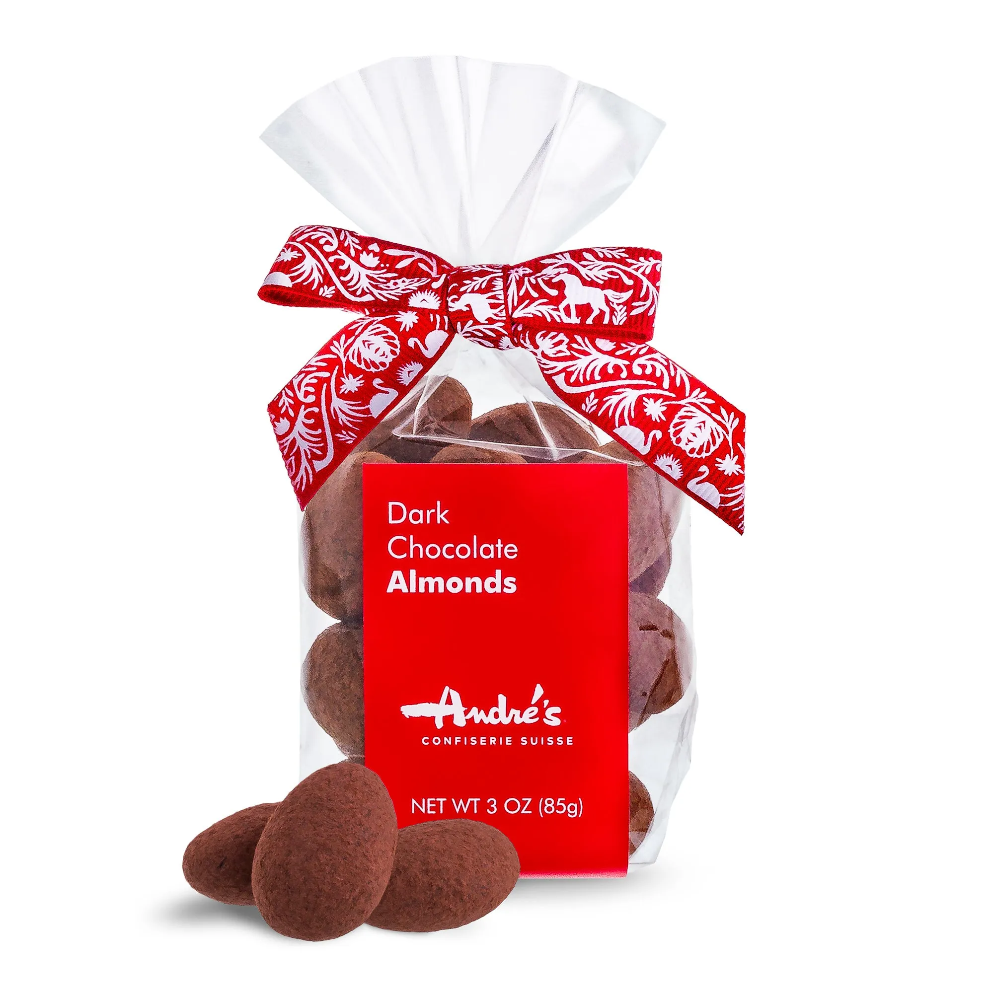 Chocolate Almonds - Favor bags with ribbon