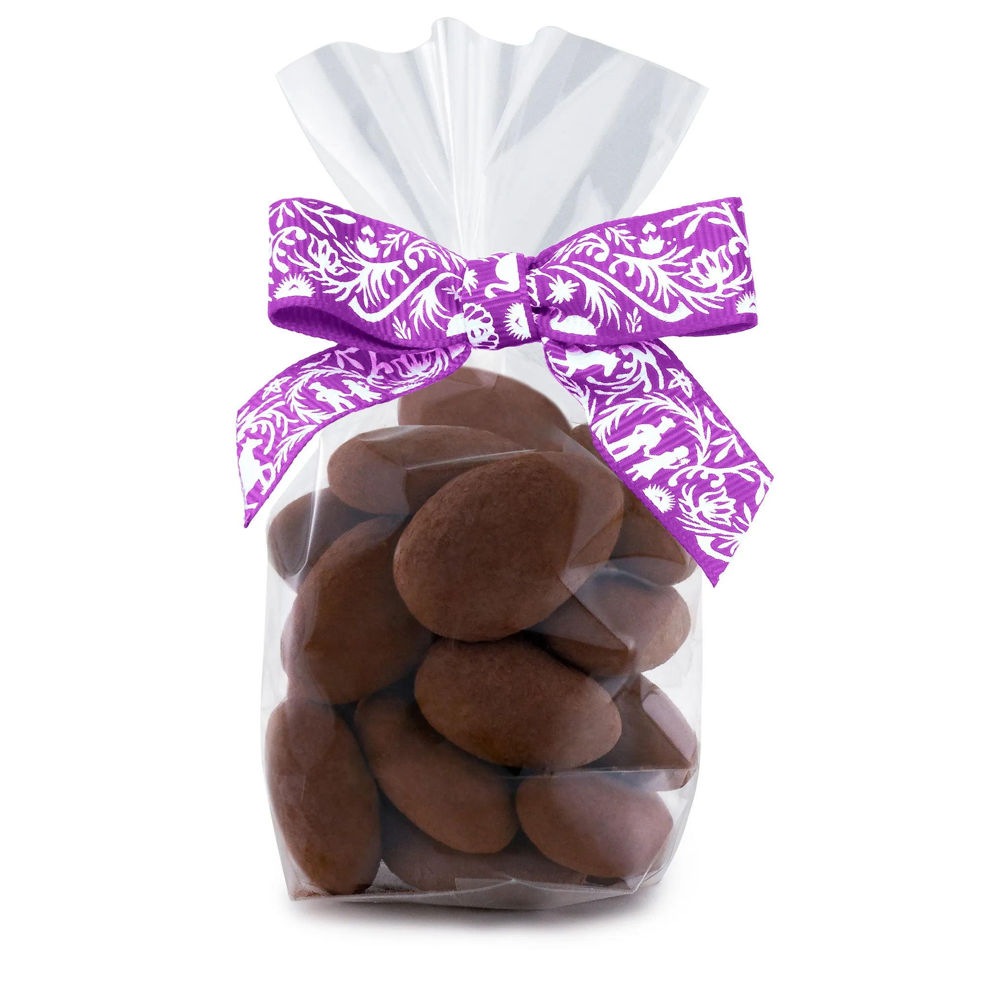 Chocolate Almonds - Favor bags with ribbon