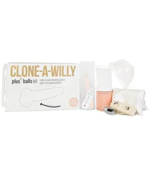 Clone-a-willy Plus  Balls Kit - Light Tone