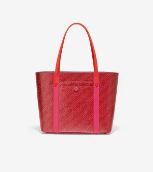 Coated Canvas Small Tote