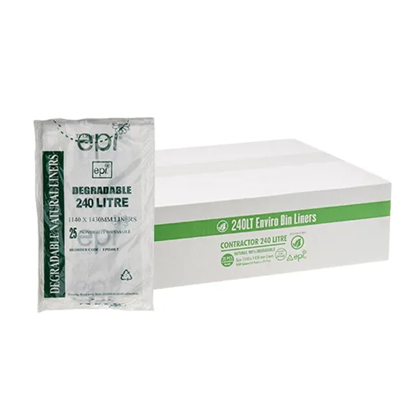 Contractor 240Lt Enviro Natural Bin Liners