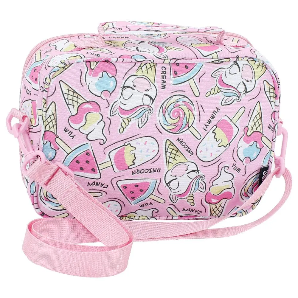 CUBS UNICORN SUMMER CANDY CROSS BODY LUNCH BAG
