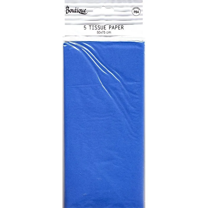 Optimized Title: Dark Blue Premium Tissue Paper