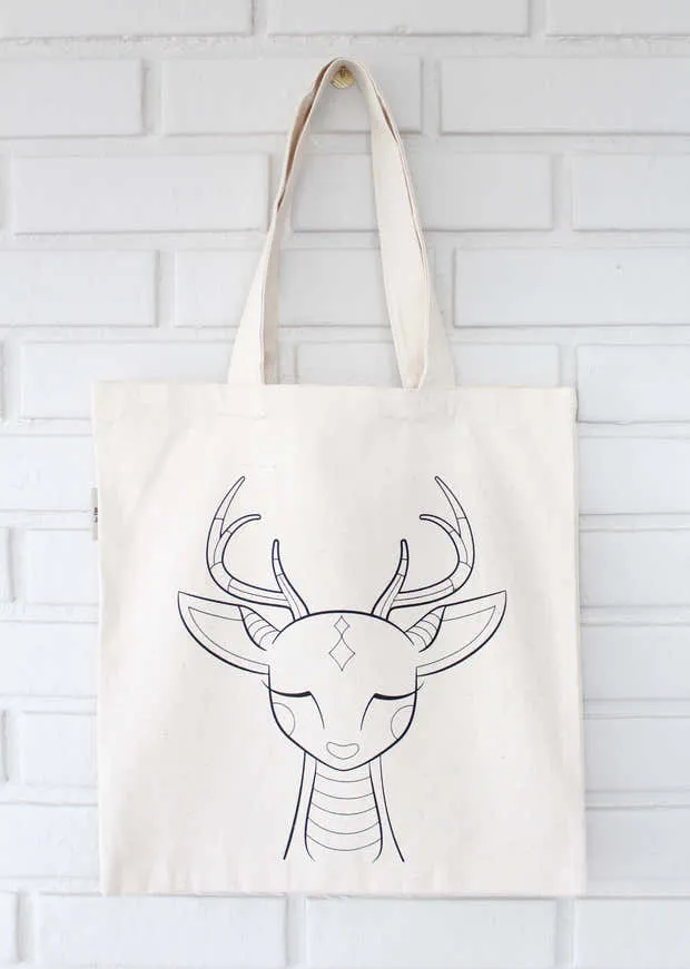 Deer Coloring Kit Tote