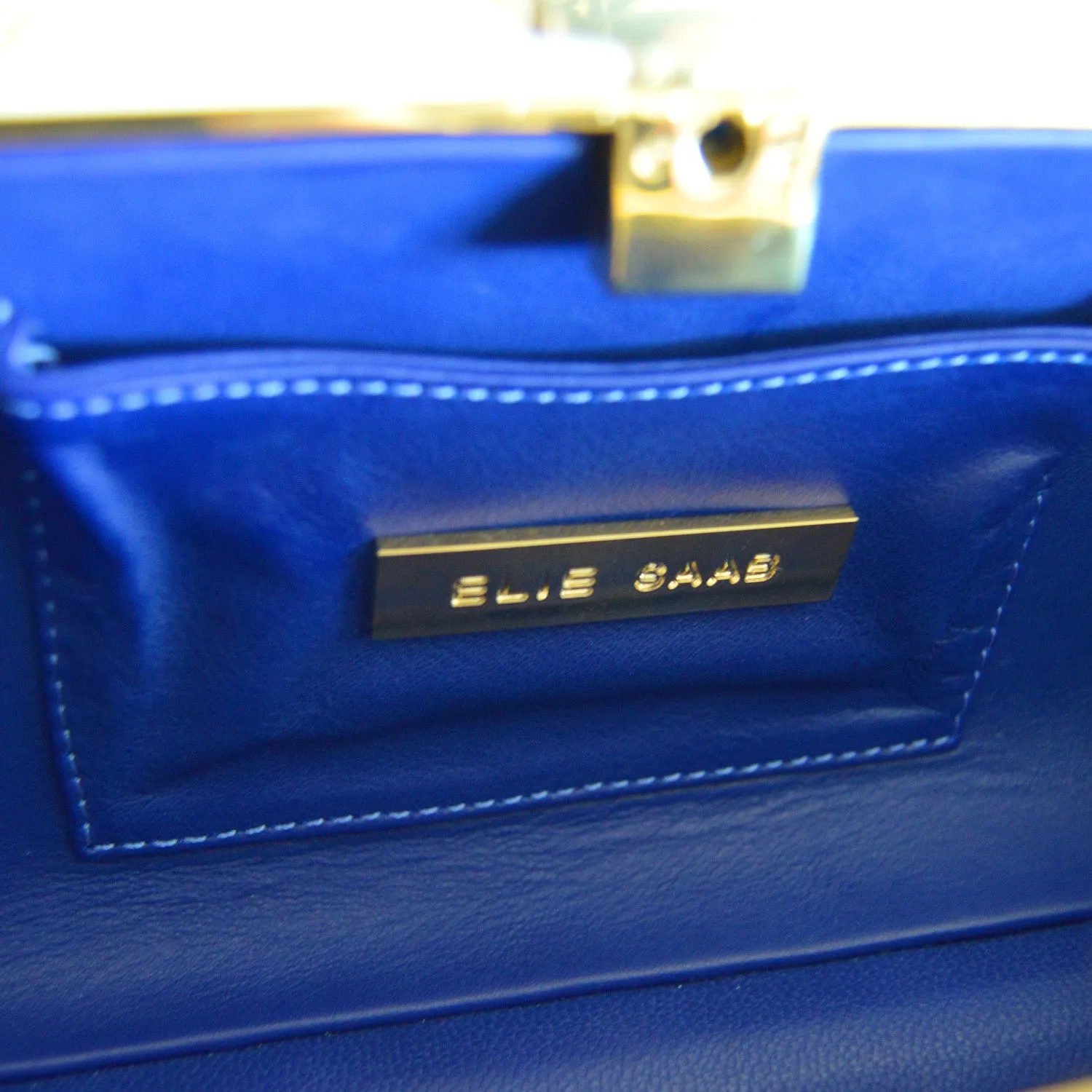 Elie Saab Stripped Clutch