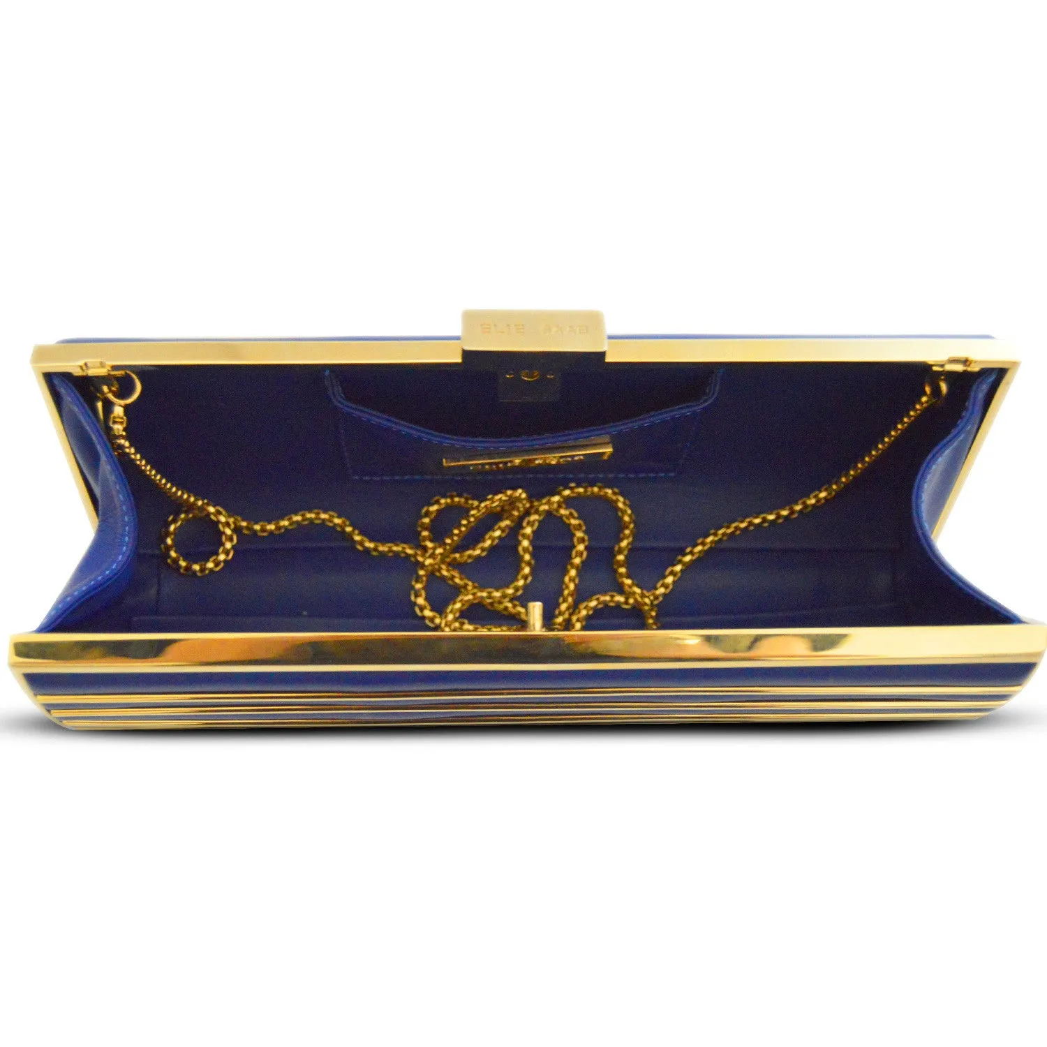 Elie Saab Stripped Clutch