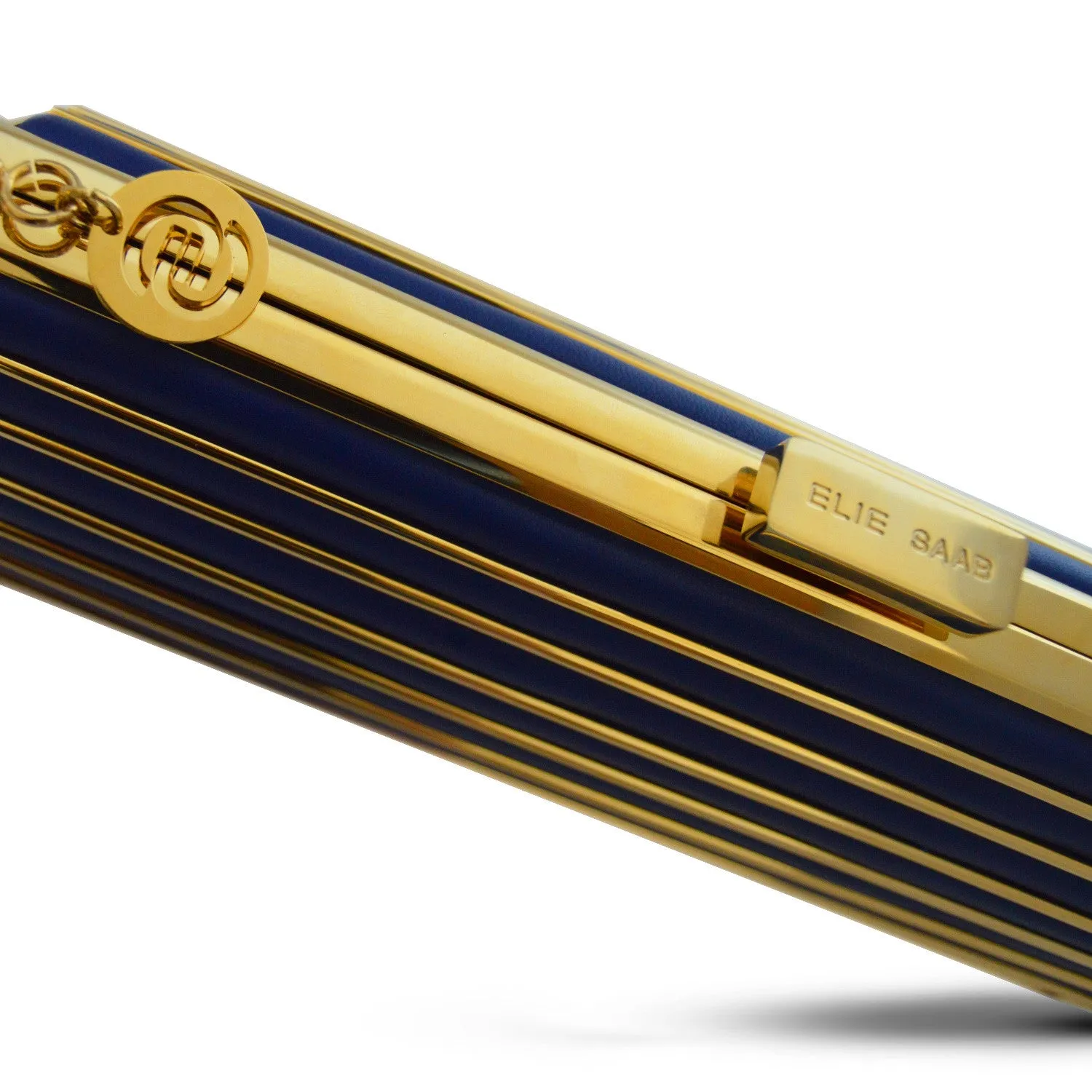 Elie Saab Stripped Clutch