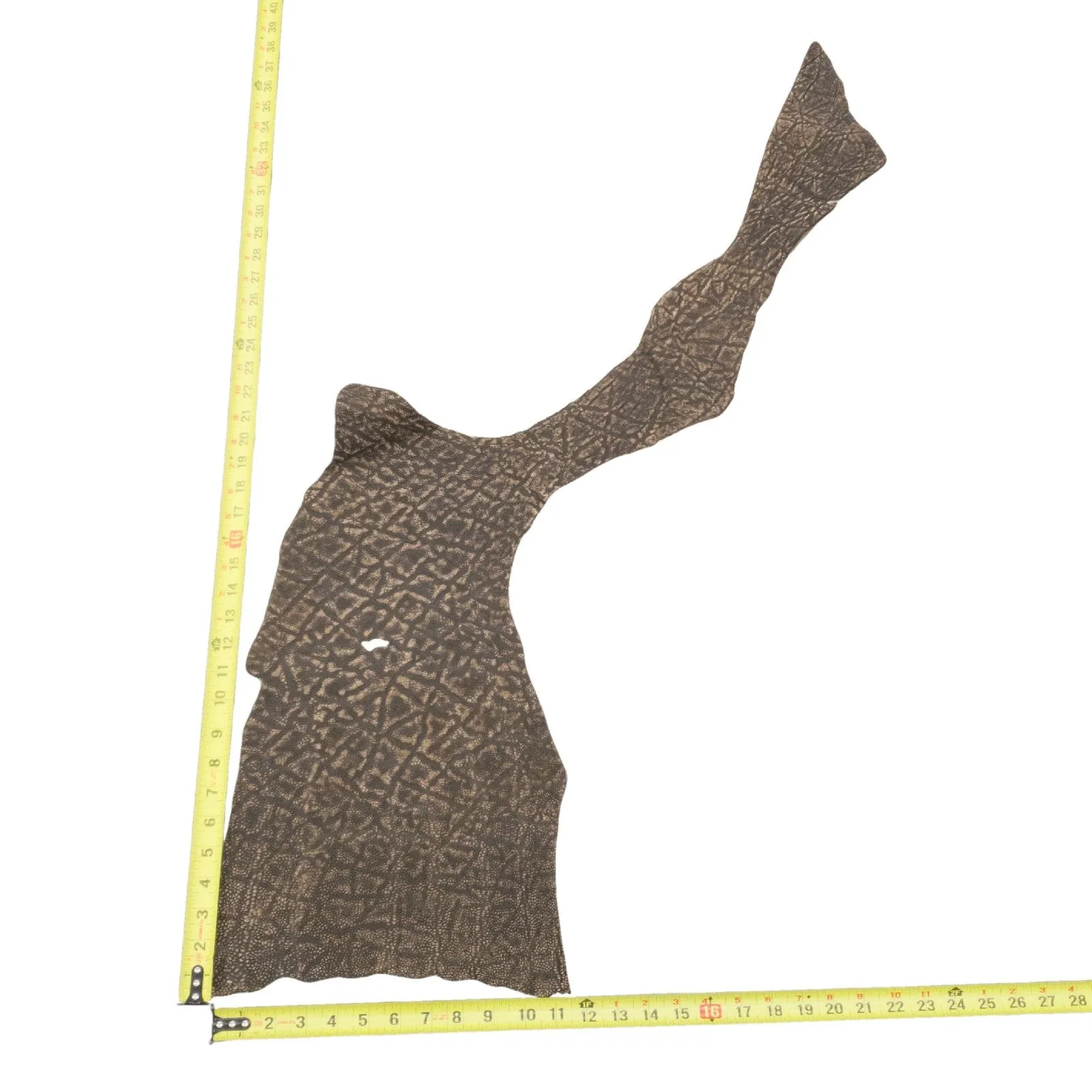 Genuine Elephant Leather Hides, Brown Safari Non-Stock, 4-5 oz, 1-4 Sq Ft