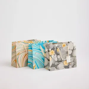 Hand Marbled Gift Bags Luxe - Medium