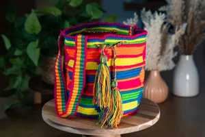 HANDMADE WAYUU COLOMBIAN BAG - MEDIUM #014