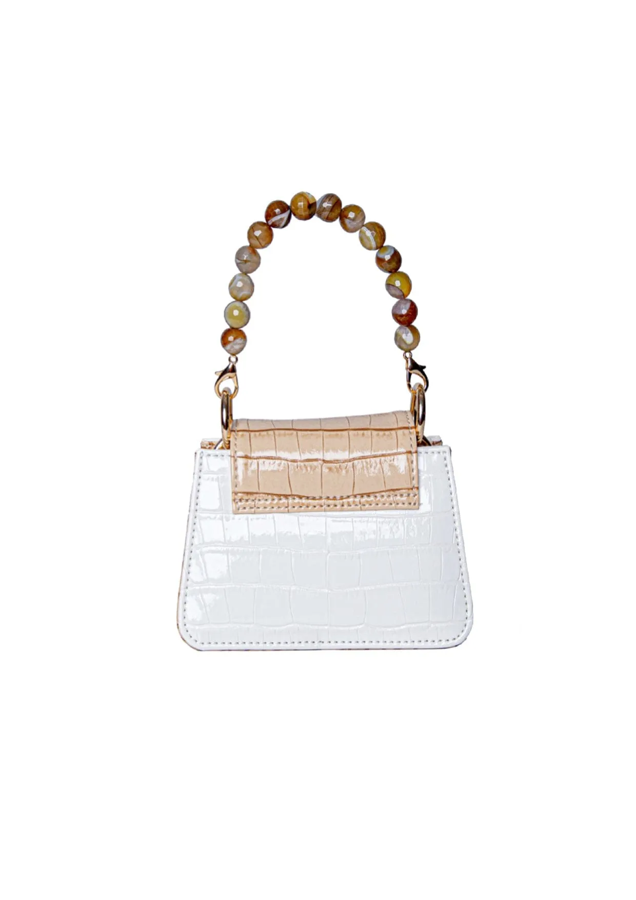 Horra Agate Top-Handle Faux-Leather Handbag