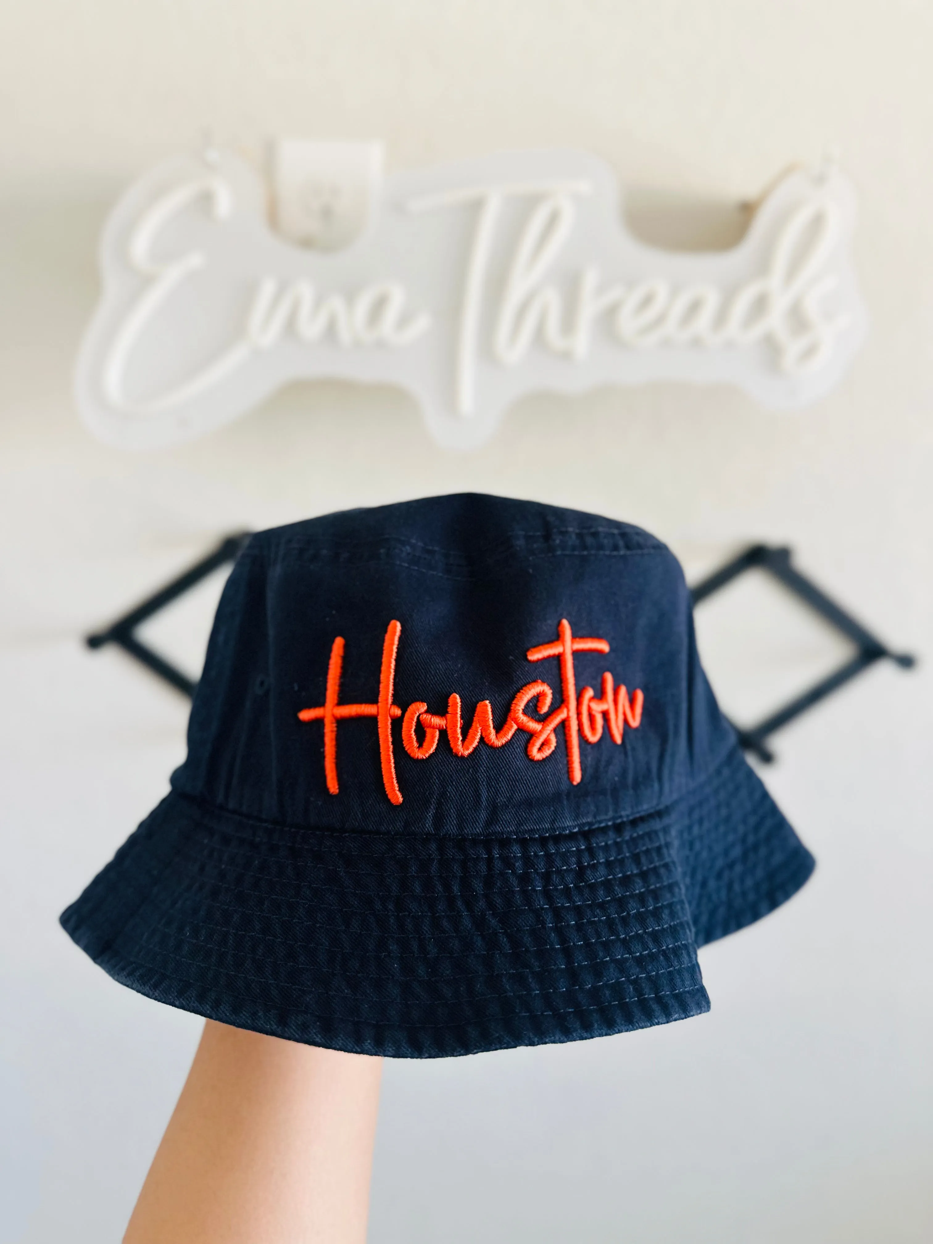 Houston 3D Puff Bucket Hat