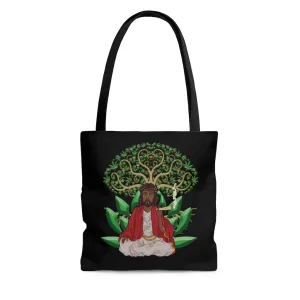 KCC Accessories Bags /AOP Tote Bag / Black Jesus